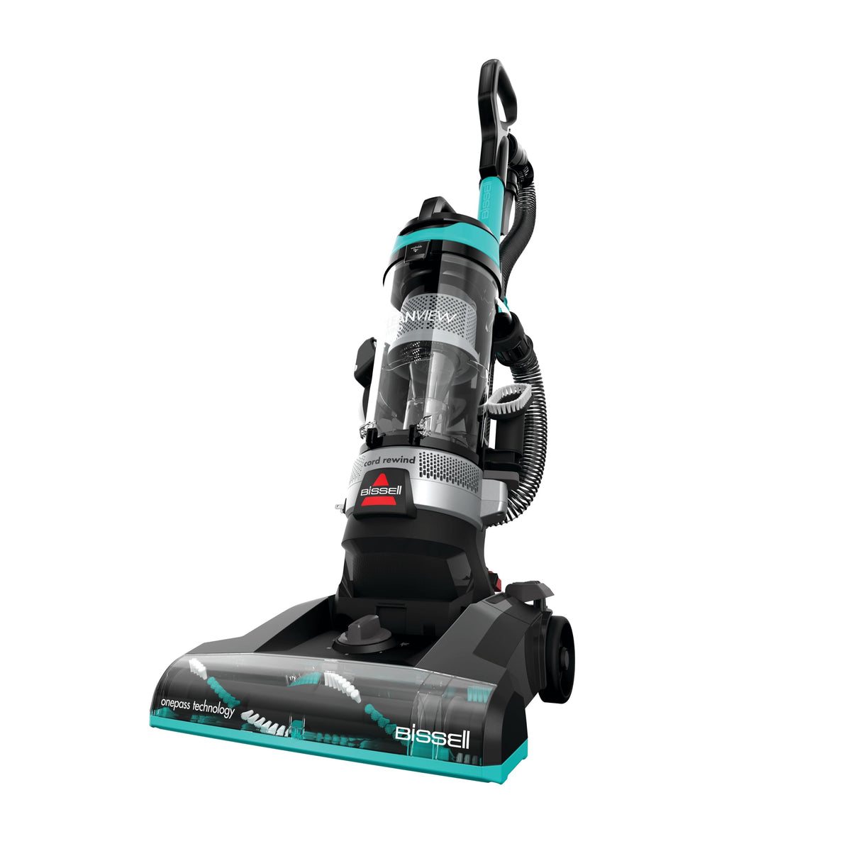 Bissell CleanView Rewind Pet Bagless Vacuum with Automatic Cord Rewind, Active Extension Wand for Hard-to-Reach Areas, Powerful Suction & Multi-Surface Cleaning, 3534