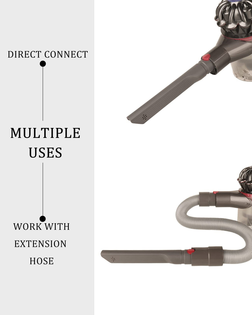 Fulllclean Crevice Tool Attachment Compatible with Dyson Cordless Vacuum