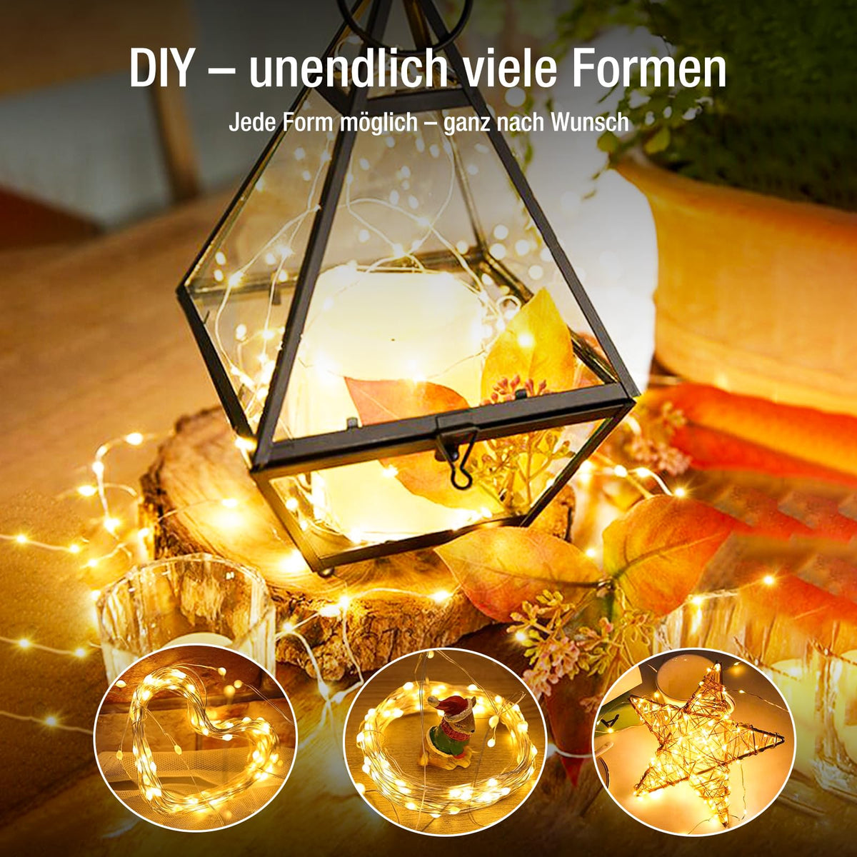 Fairdeer 6 Pack Fairy Lights Battery Operated - 7ft 20 Led Twinkle lights 3 Modes, Bulk Mini String Lights Waterproof for Mason Jars Vases DIY Party Table Centerpieces Christmas Decoration -Warm White