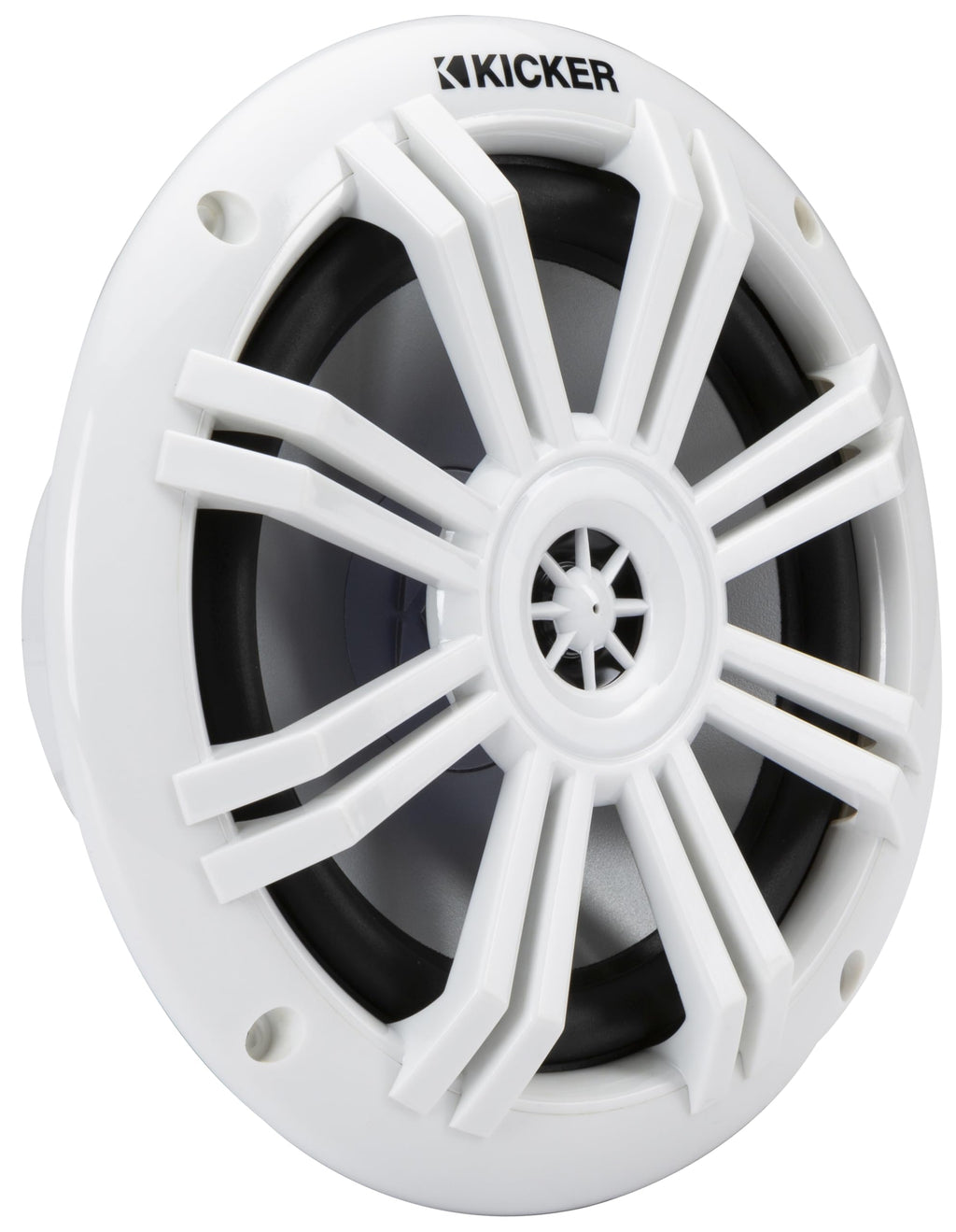 KICKER 51KM604WL KM 6.5" 4Ω LED Marine Coaxial Speakers - Pair