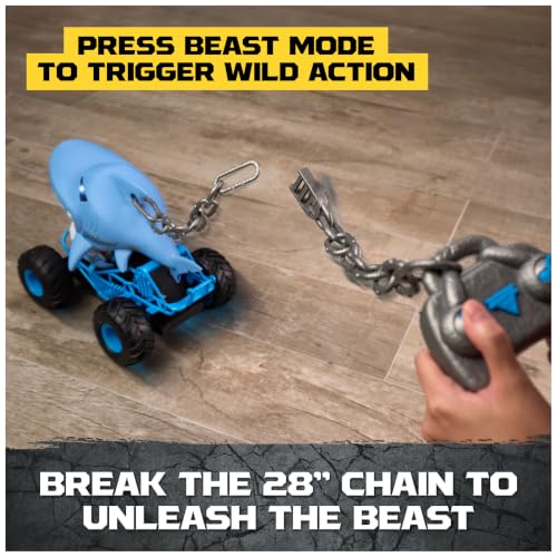 Monster Jam Chomping Megalodon RC Toy Monster Truck, 1:15 Scale | Remote Control Truck Toy, Chomping Action with Wheelies & Spins, Easy to Use Remote, Pretend Play Gifts for Kids Ages 4+