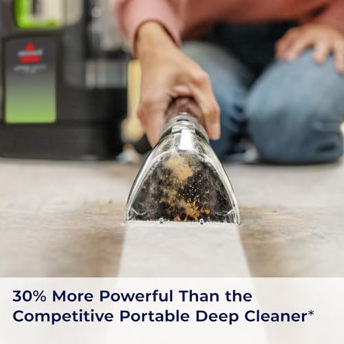 BISSELL Little Green Max Pet Portable Carpet Cleaner, 3860 | Self-Cleaning Tough Stain Tool & Pet Hair Removal Tool; car/auto detailing; deep upholstery cleaning
